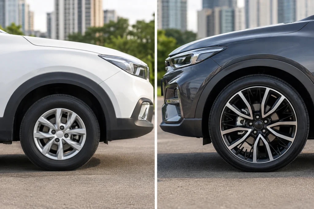 Carro com roda menor ou maior: o que muda no uso urbano