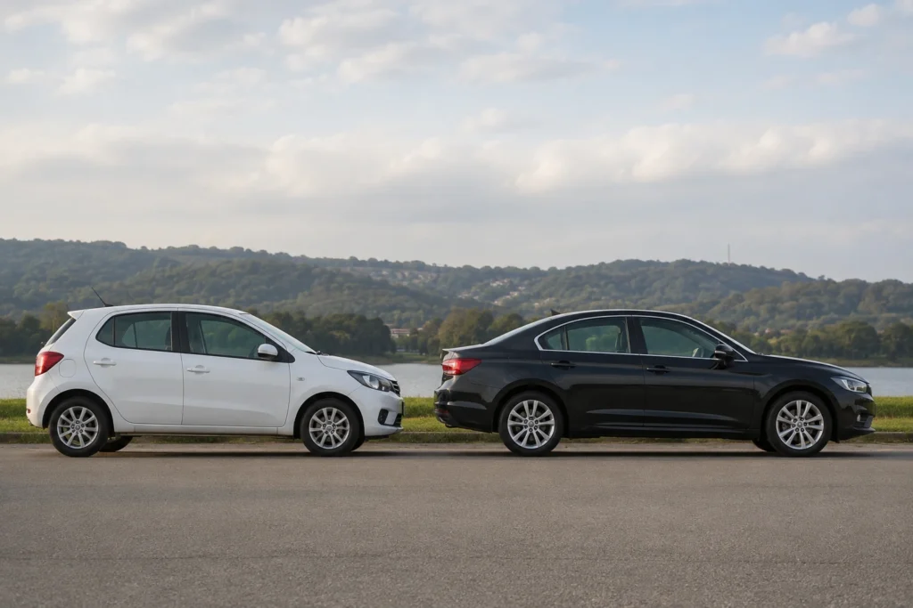 Carro curto ou entre-eixos maior: qual costuma ser mais confortável