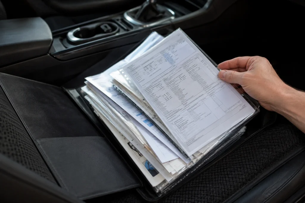 Como organizar documentos e comprovantes de manutenção para valorizar a venda