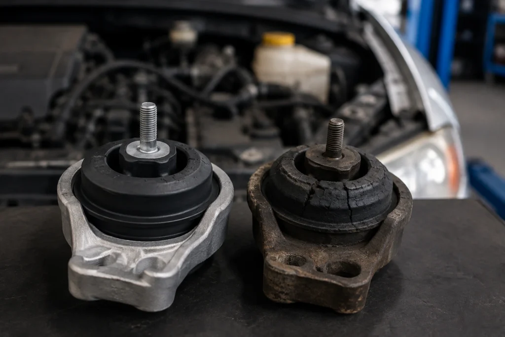 O que faz o coxim do motor e quais sinais indicam desgaste
