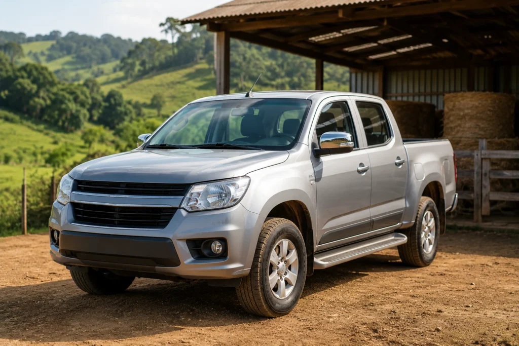 Picape diesel usada para pequenas propriedades