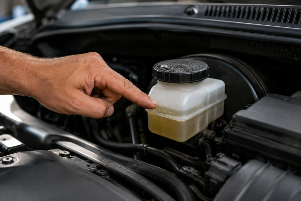 Quando é hora de verificar o fluido de freio do carro